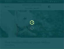 Tablet Screenshot of peakveterinaryreferral.com